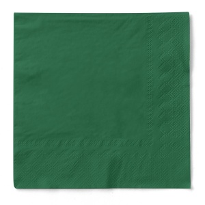 3-слойни салфетки за маса, Tissue - Тъмнозелени / 33 х 33 см / 20 бр. - Img 1