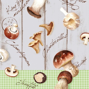 Комплект от 50 салфетки Mank HORECA, Linclass® Airlaid, Buliz Mushrooms, 40 x 40 см, идеални за сватби, партита, кръщенета - Img 2