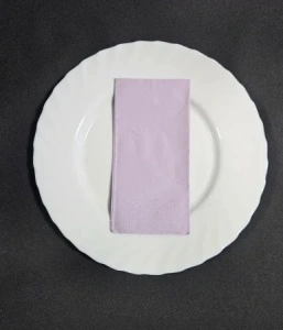 ПОЛУПАЛЕТ Салфетки за маса, 3 слоя, Tissue – LILA, 33 x 33 см, сгънати 1/8, 9000 бр. - Img 3
