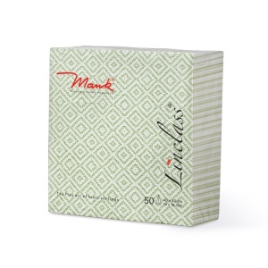 Празнични салфетки Linclass - Lagos Base Green / 40 x 40 см / 50 бр. - Img 2