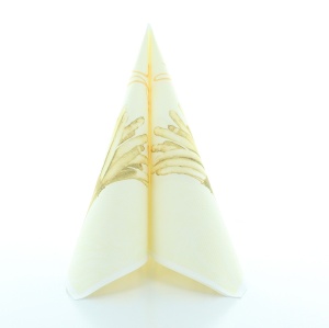 Празнични салфетки Linclass - Spargel (крем) /40 х 40 см / 50 бр. - Img 3
