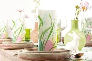 Пътека за маса Linclass - Ostern (Великденски десен) / 40 см x 24 м / 1 ролка - Img 2