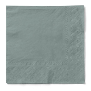 Салфетки за маса 3 слоя, Tissue, Grey, сиви, 33 х 33 см, 20 бр - Img 1