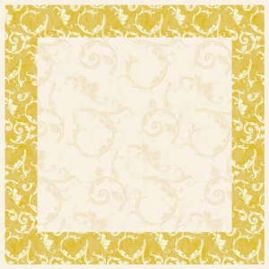 Mank HORECA покривка, Linclass® Airlaid, Linclass Romantic Golden Cream, 80 x 80 см, Идеална за сватби, партита, кръщенета - Img 2