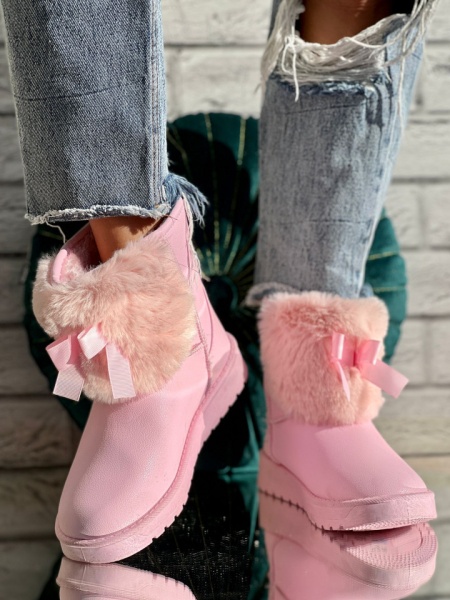 Cizme cod: W89 Pink - Img 2