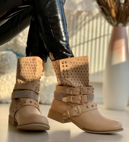 Cizme de vară cod: AB-015 Beige - Img 2