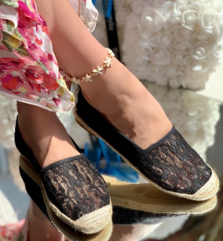 Espadrile cod: E-123 Black - Img 2