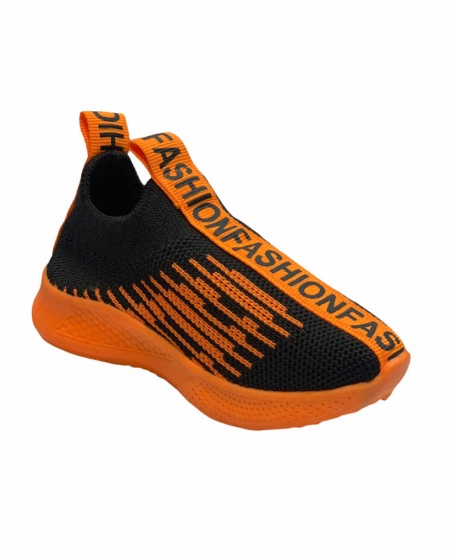 Espadrile cod:W14Black/Orange - Img 2