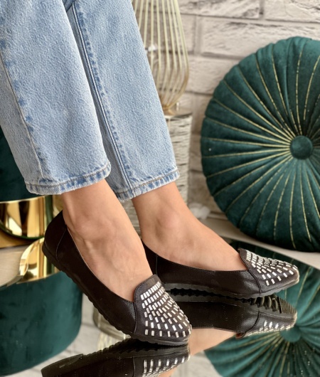 Pantofi„EdaFashion”"Z0-07 Black"