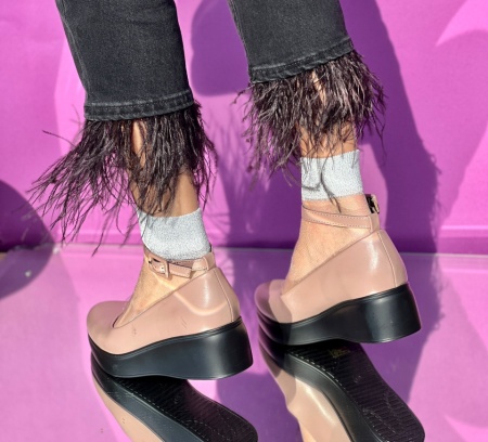 Pantofi Casual Cod:W-32 Nude - Img 2