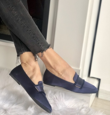 Pantofi Cod: KFL-508 Navy Satin - Img 3