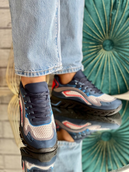 Pantofi sport cod:566 Red/Blue - Img 2