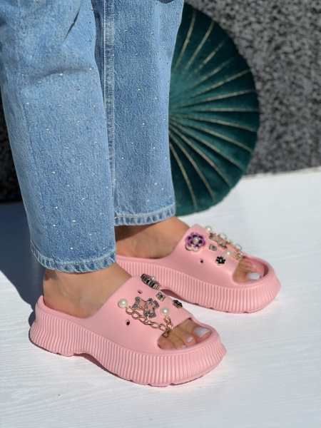 Papuci Cod: 2233 Pink - Img 2
