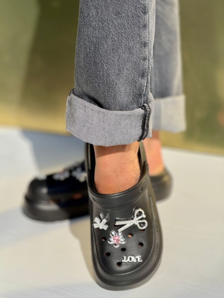 Saboti (CROCS) Cod: A-176 Black - Img 3