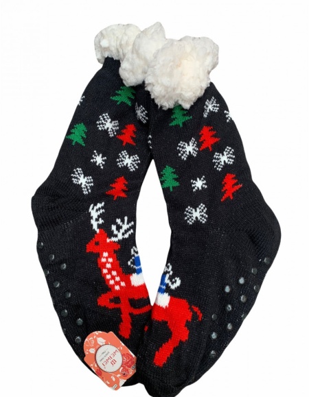 Sosete Imblanite Cod: Snow Black - Img 2