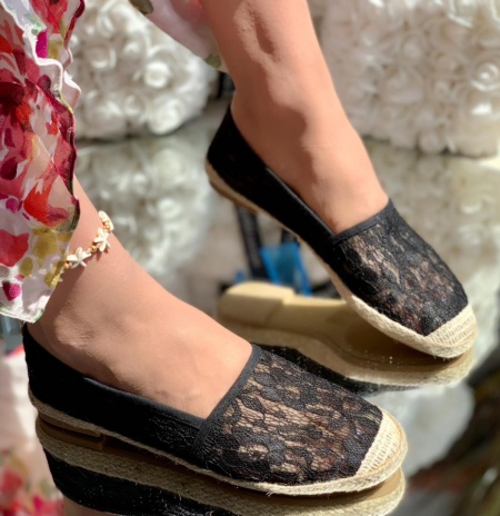 Espadrile cod: E-123 Black - Img 3