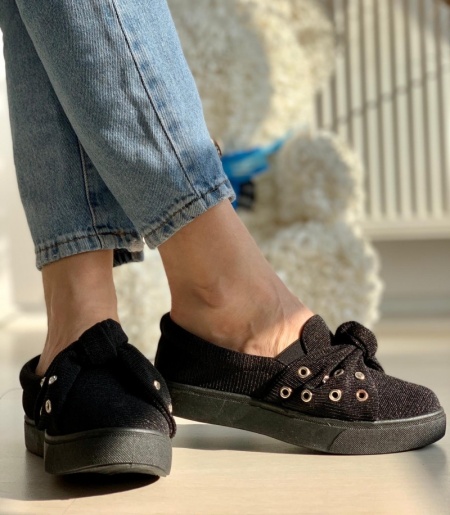 Espadrile Cod: F 6603 Black - Img 3