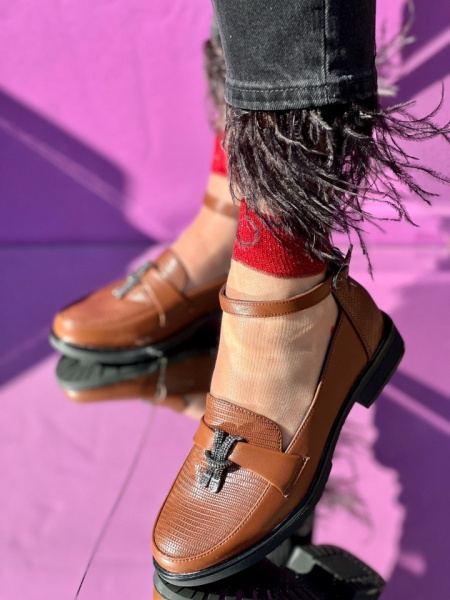 Pantofi Casual Cod:E616Brown - Img 2