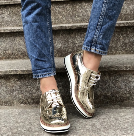 Pantofi Cod : 7A129 Gold