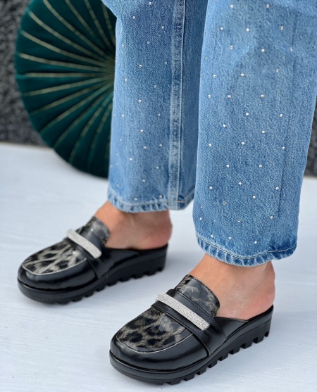 Saboti Cod: 2533 Black/Zebra - Img 2