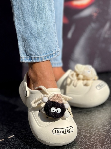 Saboti (CROCS) Cod:Smile25 White
