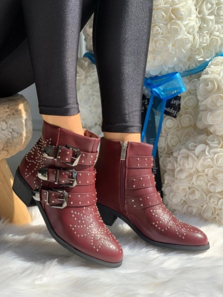 Botine cod: F1208 Bordeaux - Img 3