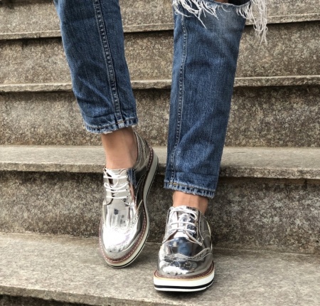 Pantofi Cod : 7A129 Silver - Img 2