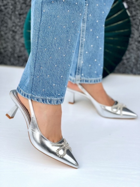 Pantofi Cod: A23-616 Silver - Img 3