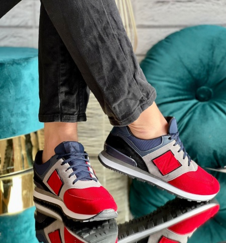 Pantofi Sport Cod: 121 Red/Blue - Img 2