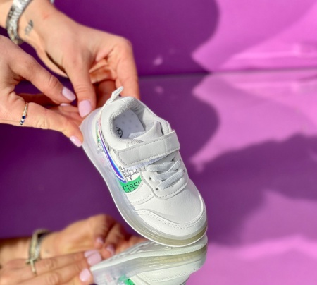 Pantofi sport Cod: 559 White/Green - Img 3
