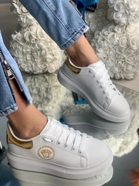 Pantofi Sport Cod: FCL701-3 White/Gold - Img 3