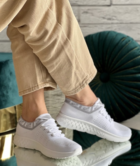 Pantofi Sport Cod: Fendi White - Img 3