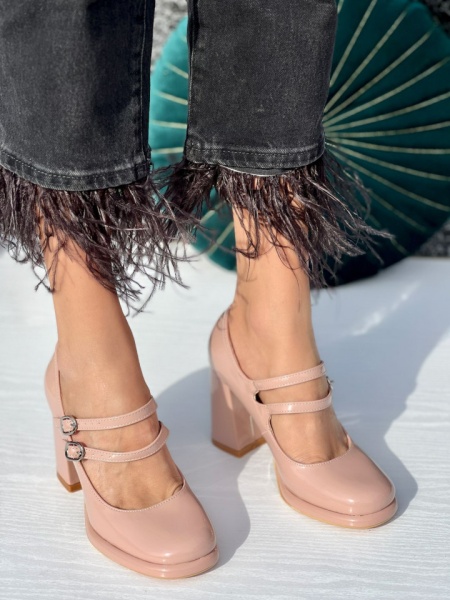 Pantofi Casual Cod:A23-601 Nude - Img 2