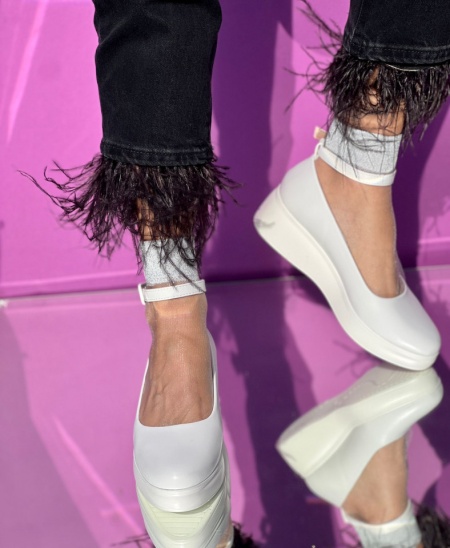 Pantofi Casual Cod:W-32 White - Img 3