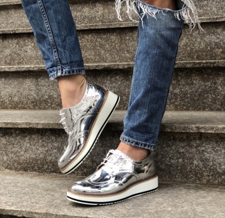 Pantofi Cod : 7A129 Silver - Img 3