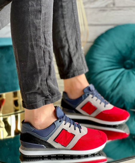 Pantofi Sport Cod: 121 Red/Blue - Img 3
