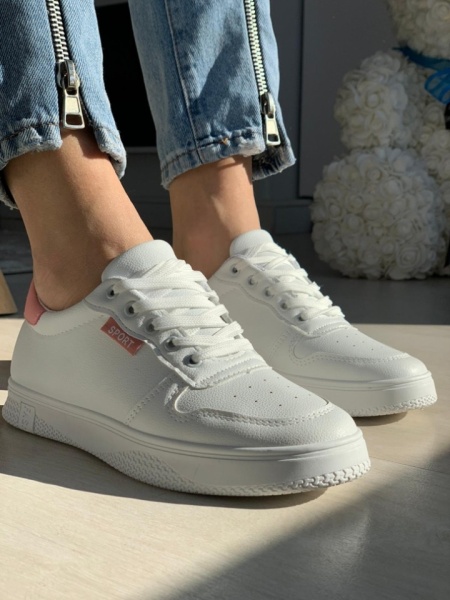 PANTOFI SPORT COD: 919 WHITE/PINK - Img 3