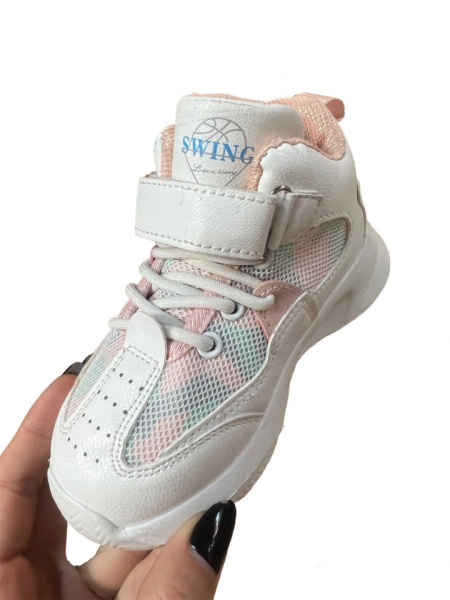 Pantofi Sport Cod: 931 White/Pink - Img 2