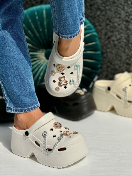 Saboti (CROCS) Cod: F-138 White - Img 3