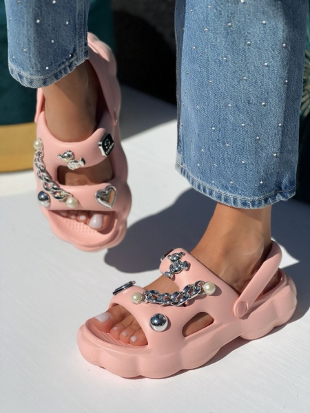 Sandale Cod: W-113 Pink - Img 2