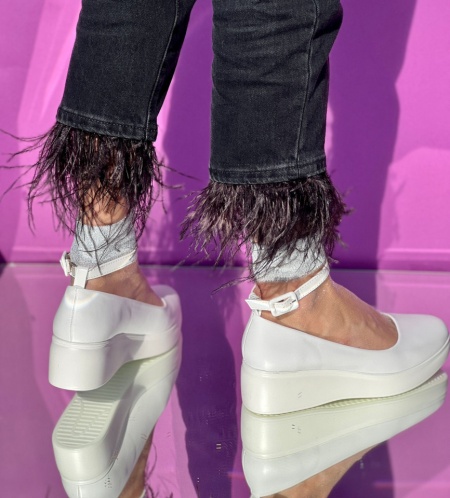 Pantofi Casual Cod:W-32 White - Img 4