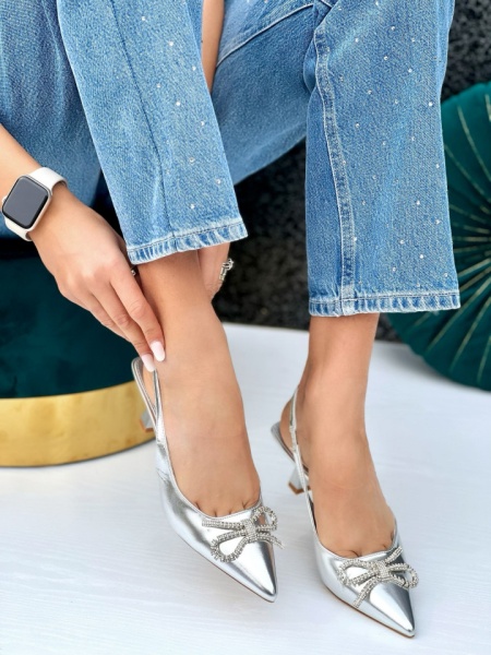 Pantofi Cod: A23-616 Silver - Img 4