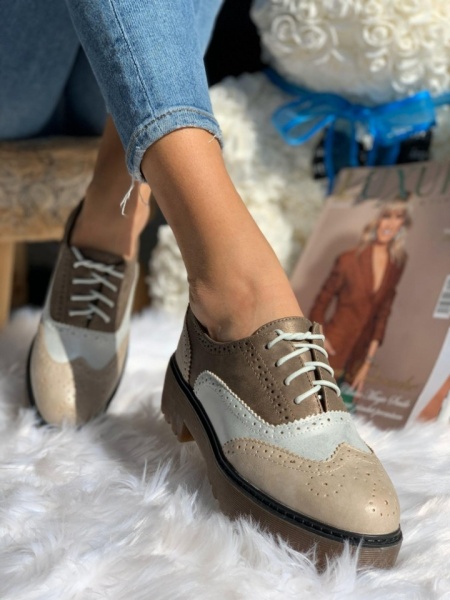 Pantofi cod: GQ20 Beige - Img 2