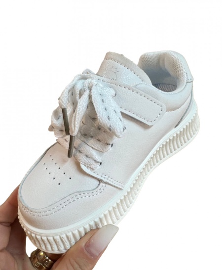 Pantofi sport Cod: D05 White/Black - Img 2