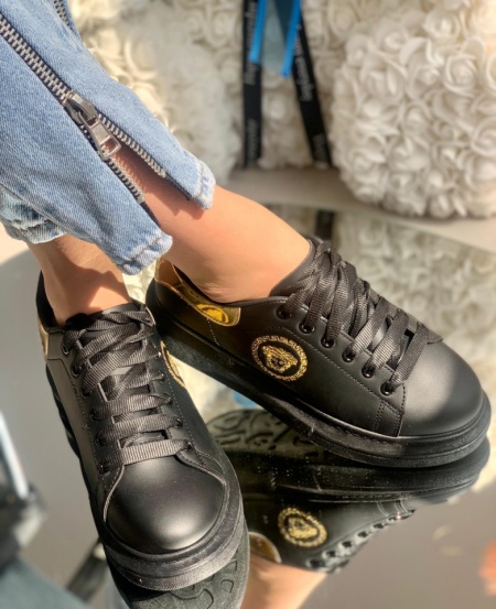 Pantofi Sport Cod: FCL701-4 Black/Gold - Img 2