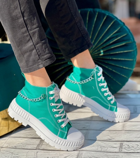 Pantofi sport cod: N-7276Green - Img 2