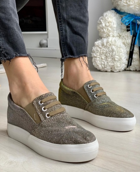 Espadrile cod: 3003 Gold - Img 2