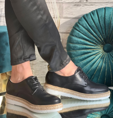 Pantofi cod: H-30 Black - Img 2