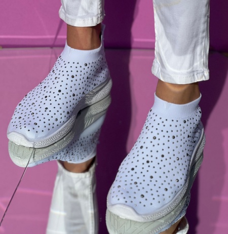 Pantofi Sport Cod: A02 White - Img 3