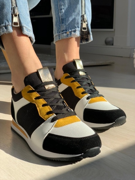 PANTOFI SPORT COD: AB678 BLACK/YELLOW - Img 3